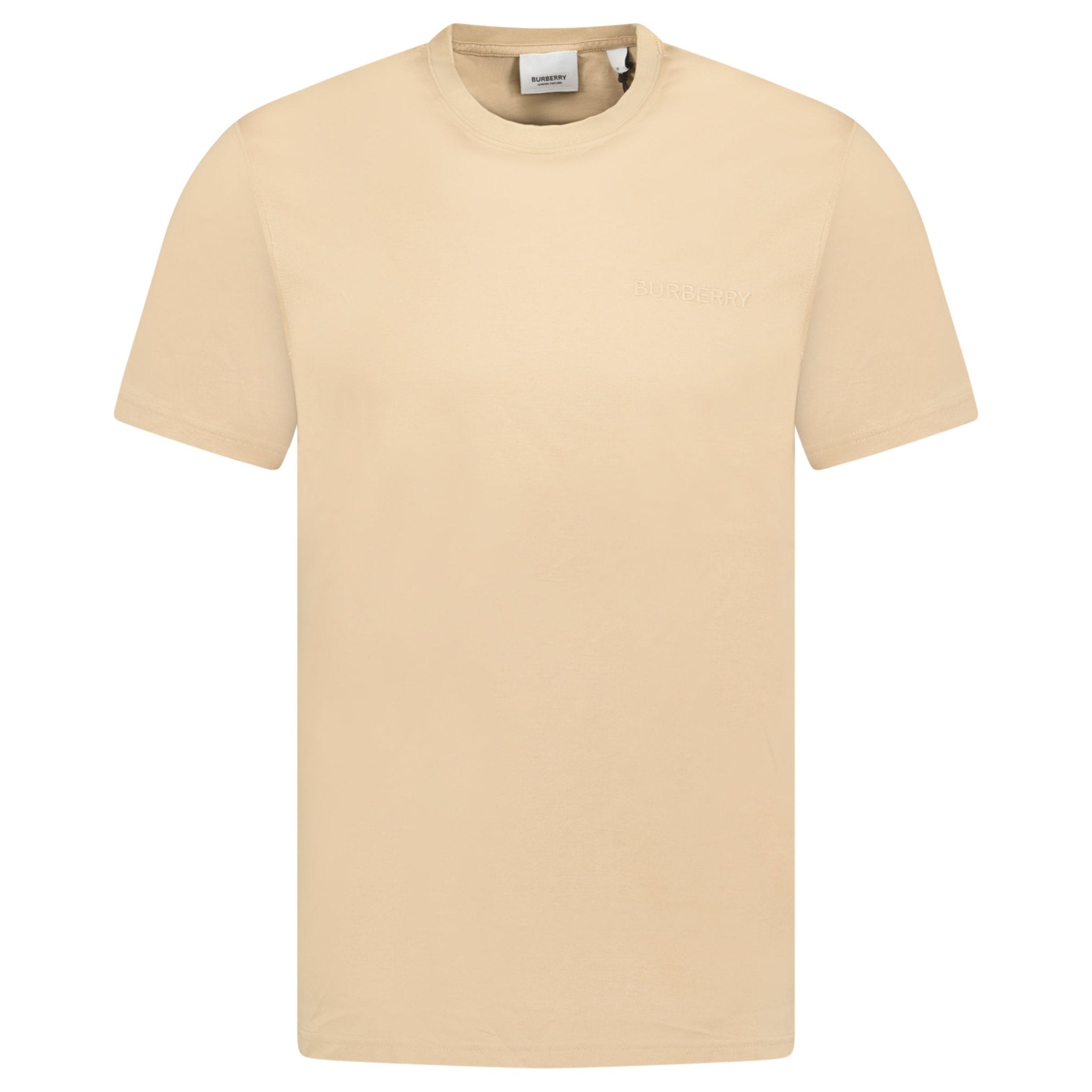 Color variation of 'Jenson' Crew Neck Logo T-Shirt Soft Fawn