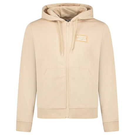 Burberry 'Keira' Logo Hoodie Zip Sweatshirt Beige - Boinclo - Outlet Sale Under Retail