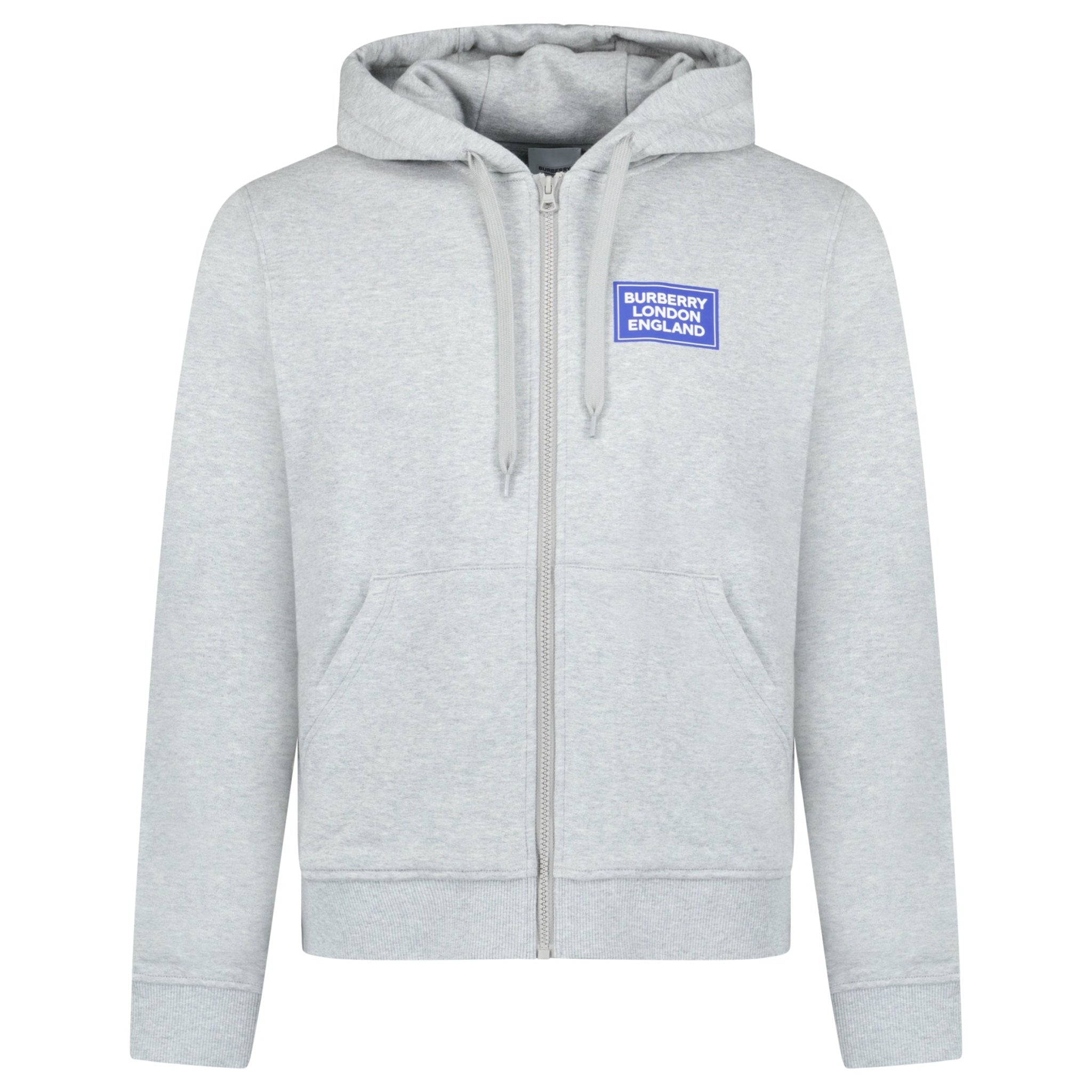 Color variation of 'Keira' Logo Hoodie Zip Sweatshirt Grey