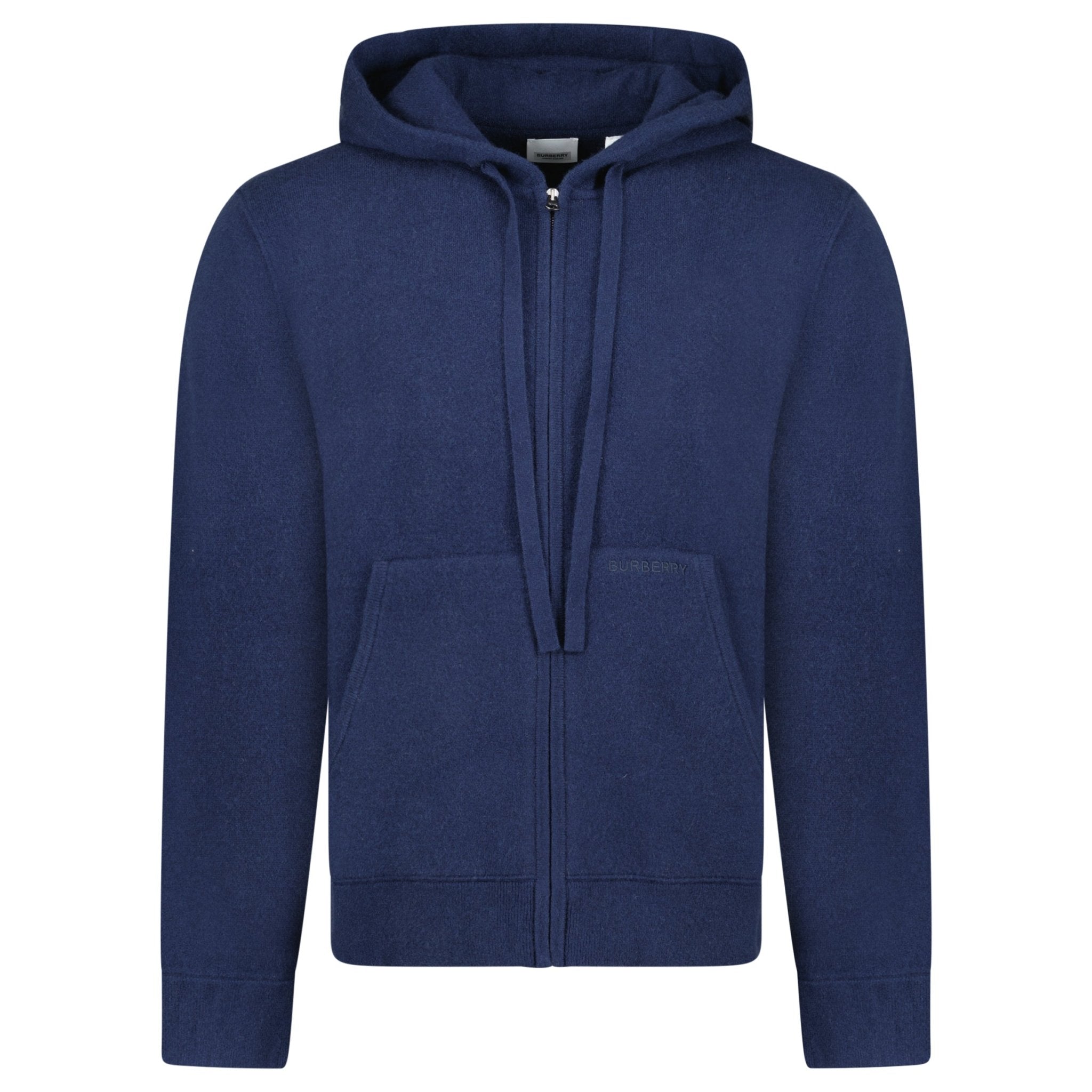 Color variation of 'Lindley' Knitted Cashmere Hoodie Navy