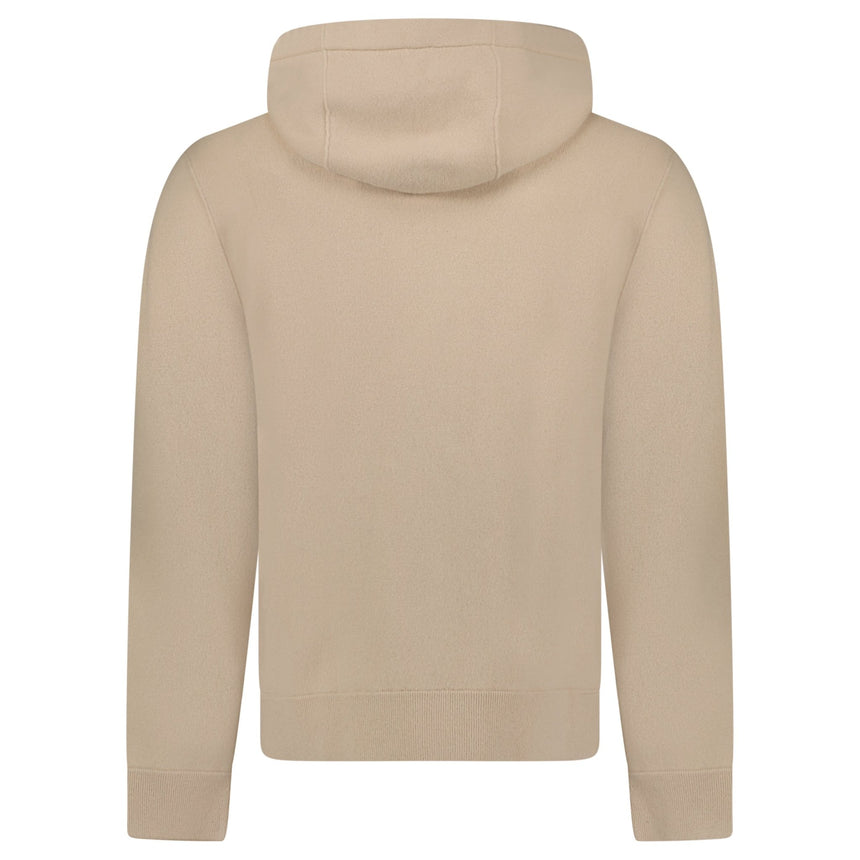 Burberry 'Lindley' Knitted Cashmere Hoodie Soft Fawn Beige - Boinclo - Outlet Sale Under Retail