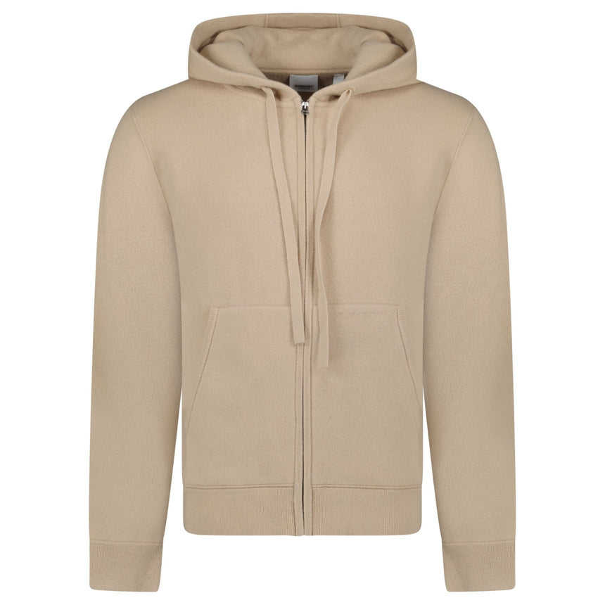 Burberry 'Lindley' Knitted Cashmere Hoodie Soft Fawn Beige - Boinclo - Outlet Sale Under Retail