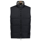 Burberry 'Lowick' Reversible Down Gilet Black & Check - Boinclo - Outlet Sale Under Retail