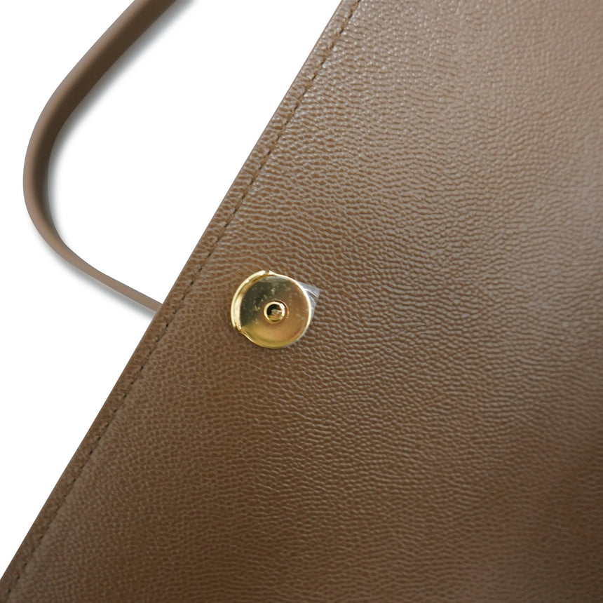 Burberry 'New Hampshire' Leather Shoulder Bag Earth Brown - Boinclo - Outlet Sale Under Retail