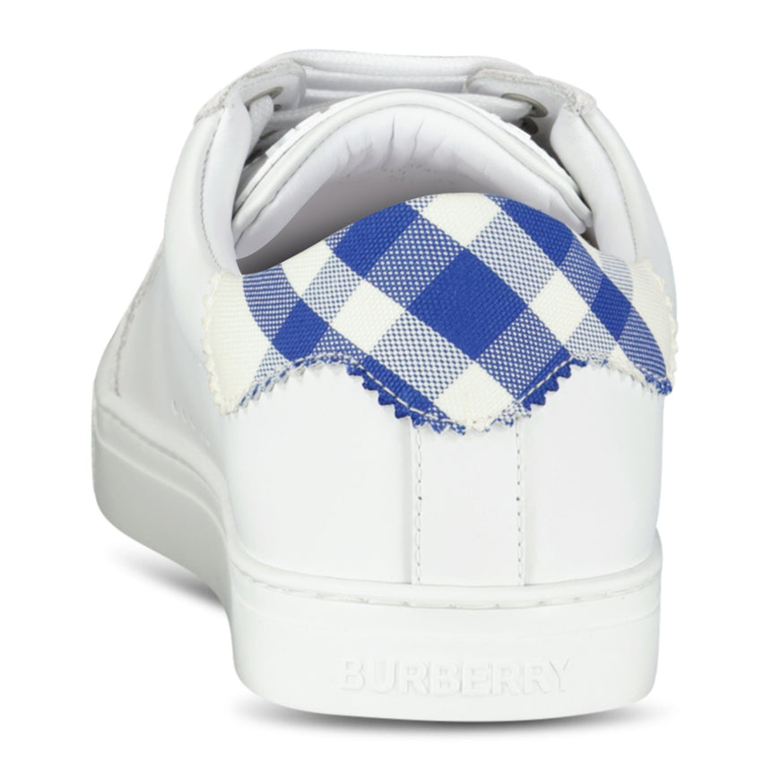 Burberry Robin Sneakers White & Blue Check - Boinclo - Outlet Sale Under Retail