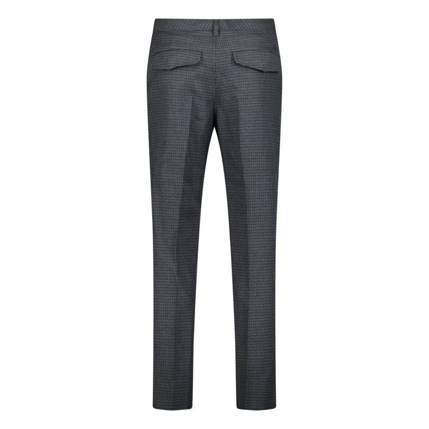 Burberry 'Shilton' Wool Pattern Trousers Charcoal - Boinclo - Outlet Sale Under Retail