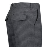 Burberry 'Shilton' Wool Pattern Trousers Charcoal - Boinclo - Outlet Sale Under Retail