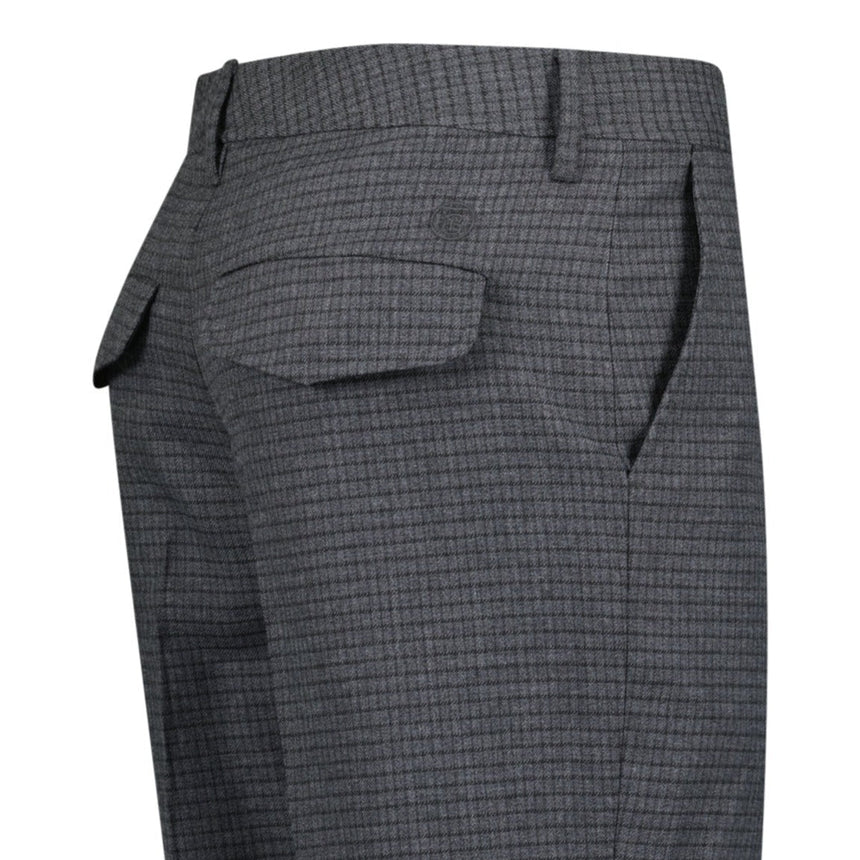 Burberry 'Shilton' Wool Pattern Trousers Charcoal - Boinclo - Outlet Sale Under Retail