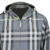 Burberry 'Stanford' Zip - Up Check Hooded Jacket Yellow & Grey - Boinclo - Outlet Sale Under Retail