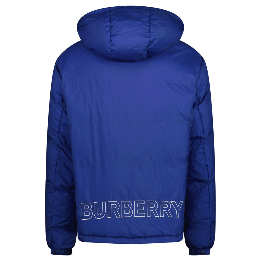 Burberry 'Sunderland' Logo Hooded Down Jacket Honey Royal Blue - Boinclo - Outlet Sale Under Retail