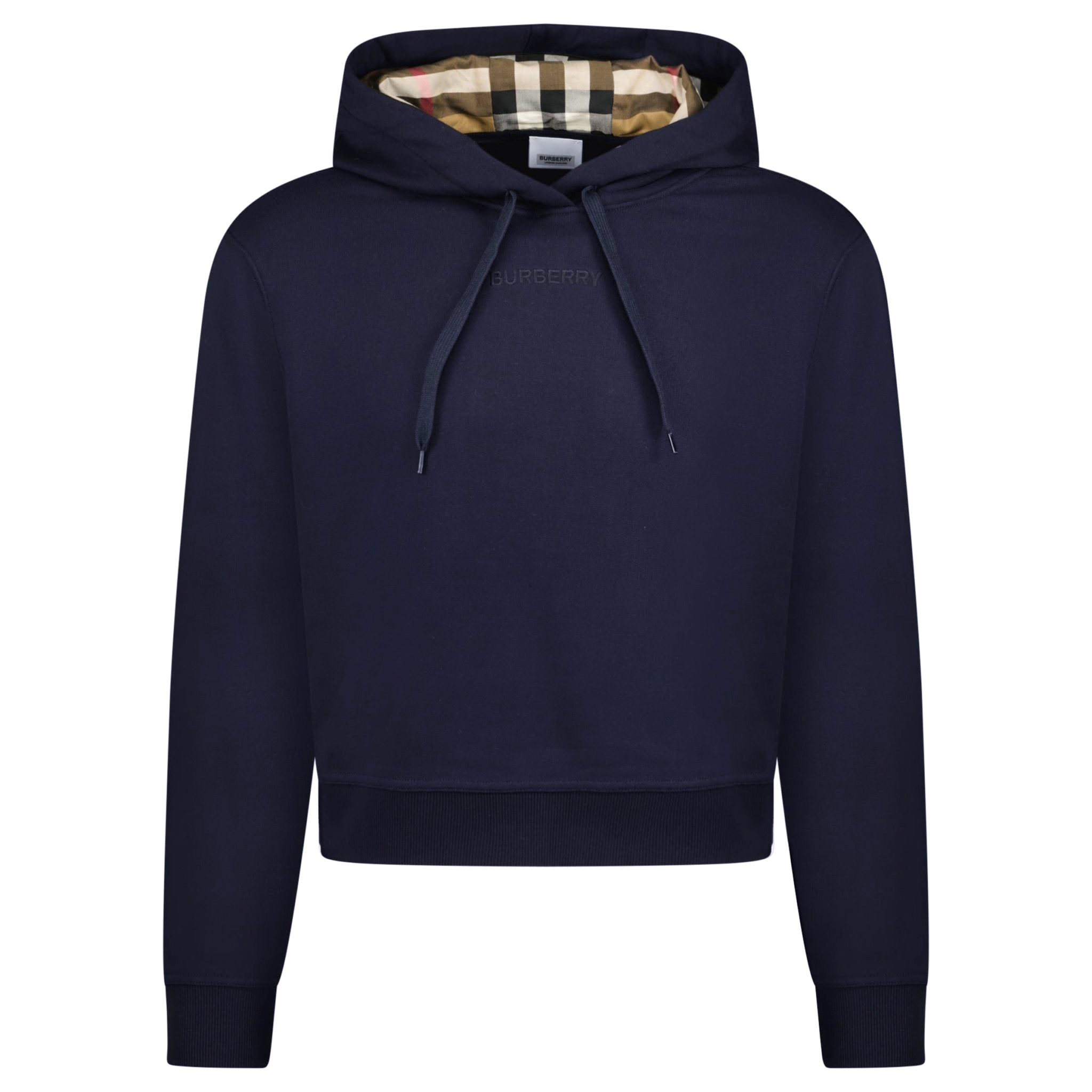 Color variation of 'Talley' Embroidery Logo Check Hooded Sweatshirt Navy