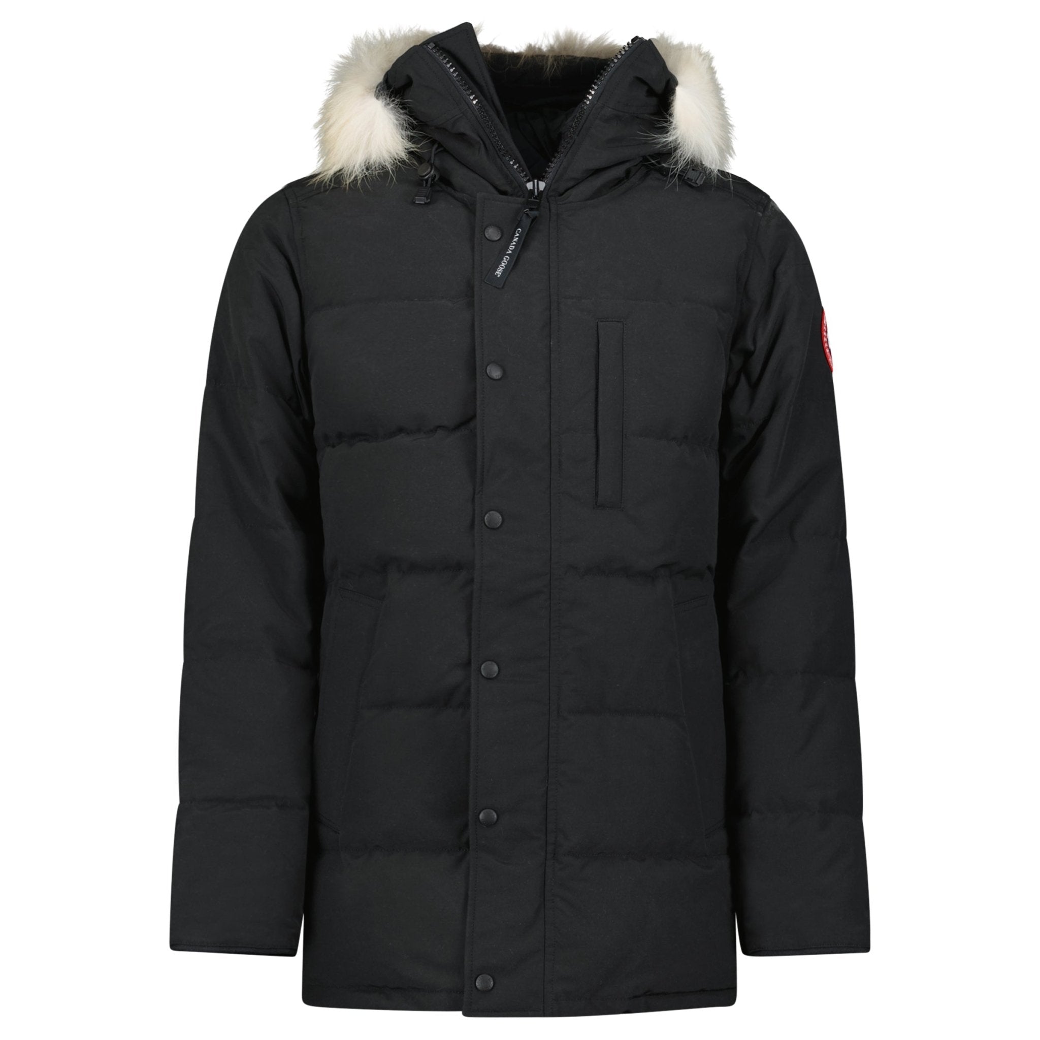 Color variation of Carson With Fur Parka Jacket Black