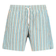 Canali Stripe Swim Shorts Blue, Orange & White - Boinclo ltd - Outlet Sale Under Retail