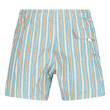 Canali Stripe Swim Shorts Blue, Orange & White - Boinclo - Outlet Sale Under Retail