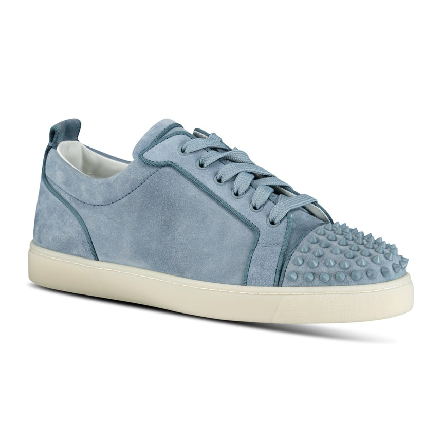 Christian Louboutin Louis Junior Spikes Orlato Trainers Titan Blue - Boinclo - Outlet Sale Under Retail