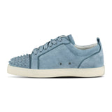 Christian Louboutin Louis Junior Spikes Orlato Trainers Titan Blue - Boinclo - Outlet Sale Under Retail