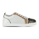 Christian Louboutin Louis Junior Spikes Orlato Trainers White Multi - Boinclo - Outlet Sale Under Retail