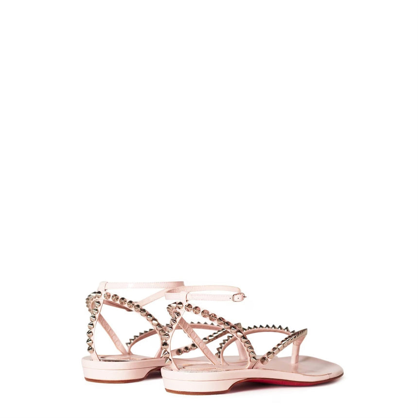 Christian Louboutin So Me Tonguetta Spiked Leather Sandals Pink - Boinclo - Outlet Sale Under Retail