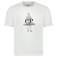 CP Company 1020 Jersey Large Sailor T-Shirt in Gauze White - Boinclo - Outlet Sale Under Retail