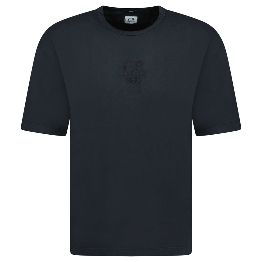 CP Company 20/1 Jersey Boxy Logo T-Shirt Black Sand - Boinclo - Outlet Sale Under Retail