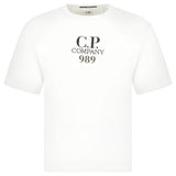 CP Company 20/1 Jersey Boxy Logo T-Shirt White - Boinclo - Outlet Sale Under Retail