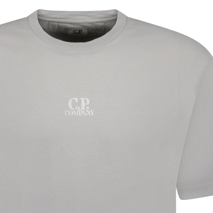 CP Company 24/1 Jersey Artisanal Three Cards T-Shirt in Grey - Boinclo - Outlet Sale Under Retail