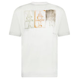 CP Company 24/1 Jersey Artisanal Three Cards T-Shirt in White - Boinclo - Outlet Sale Under Retail