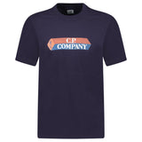 CP Company 30/1 Jersey 3D Logo T-Shirt Nightshade - Boinclo - Outlet Sale Under Retail