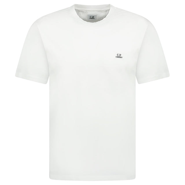 CP Company 30/1 Stitch Logo T-Shirt White - Boinclo - Outlet Sale Under Retail