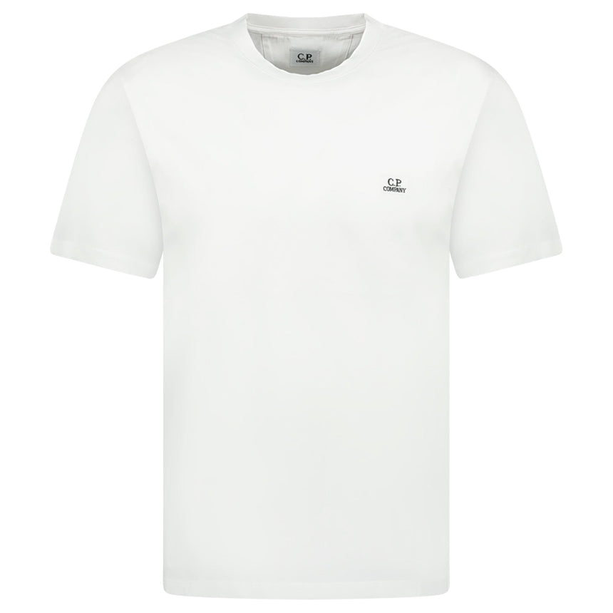 CP Company 30/1 Stitch Logo T-Shirt White - Boinclo - Outlet Sale Under Retail