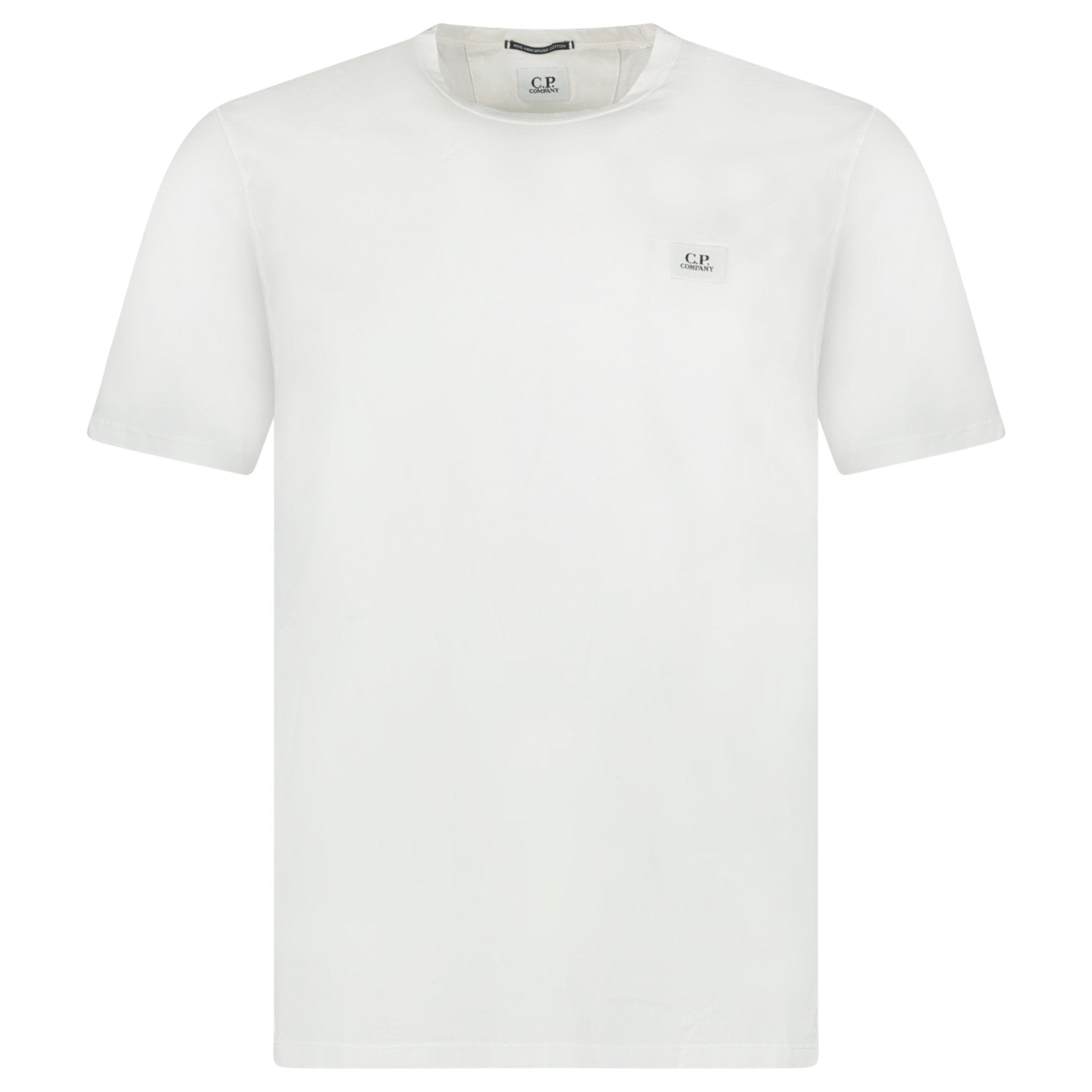 Color variation of 30/1 Stitch Mercerized Cotton Logo T-Shirt White