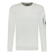 CP Company Arm Lens Terry Knitted Sweatshirt White - Boinclo ltd - Outlet Sale Under Retail