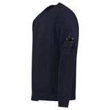 CP Company Brushed Emerized Arm Lens Diagonal Sweatshirt Navy - Boinclo - Outlet Sale Under Retail