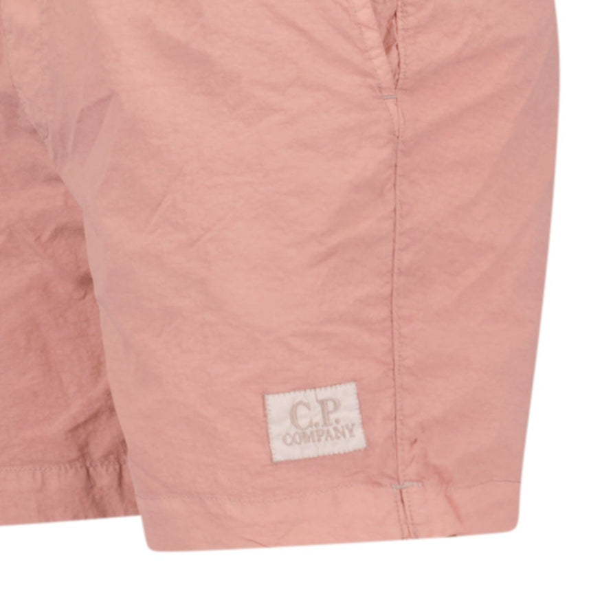 CP Company Chrome Patch Logo Swim Shorts Pink - Boinclo - Outlet Sale Under Retail