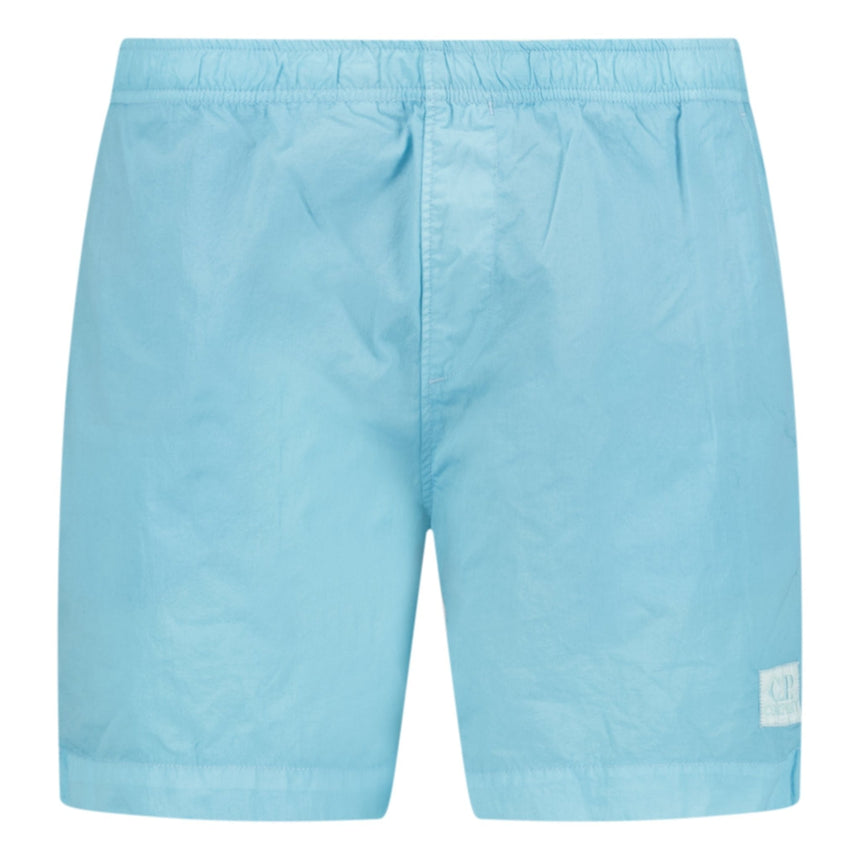 CP Company Chrome - R Patch Logo Swim Shorts Baby Blue - Boinclo - Outlet Sale Under Retail