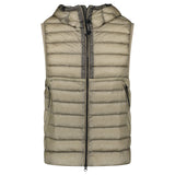 CP Company D.D. Shell Down Goggle Gilet Vintage Khaki - Boinclo - Outlet Sale Under Retail