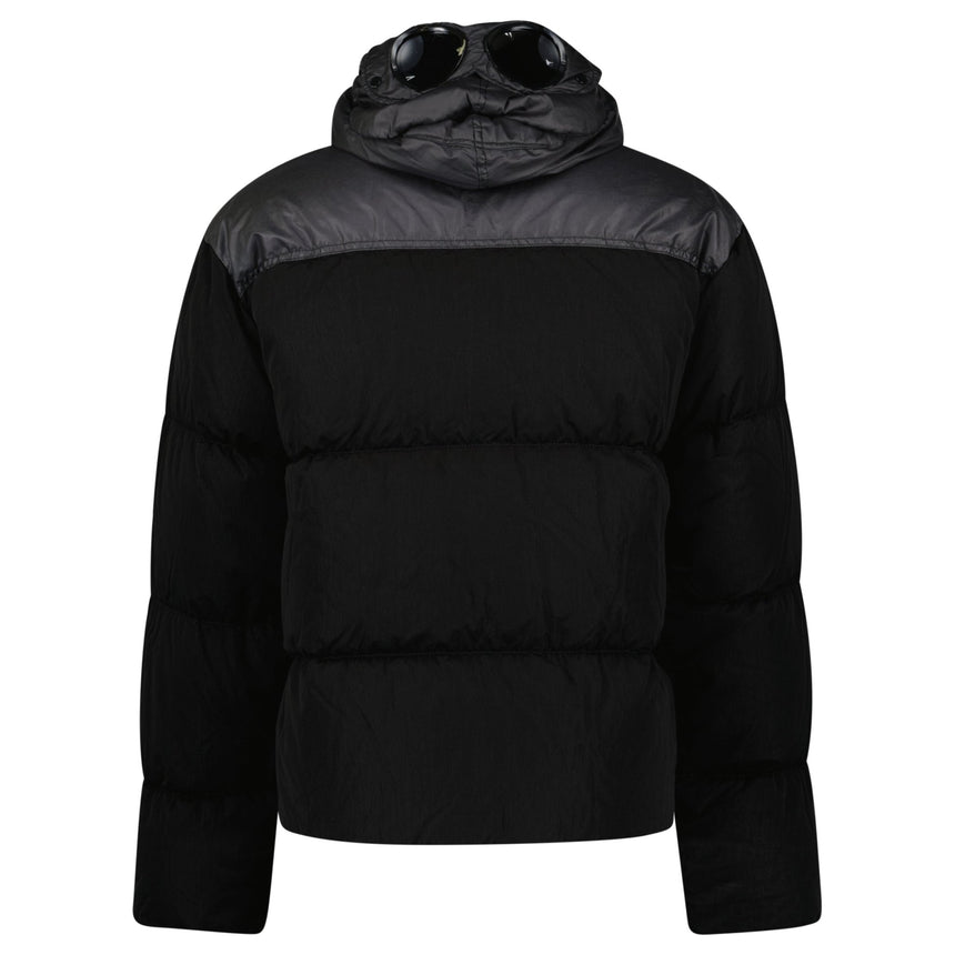 CP Company Eco Chrome R Mixed Goggle Down Jacket Black - Boinclo - Outlet Sale Under Retail