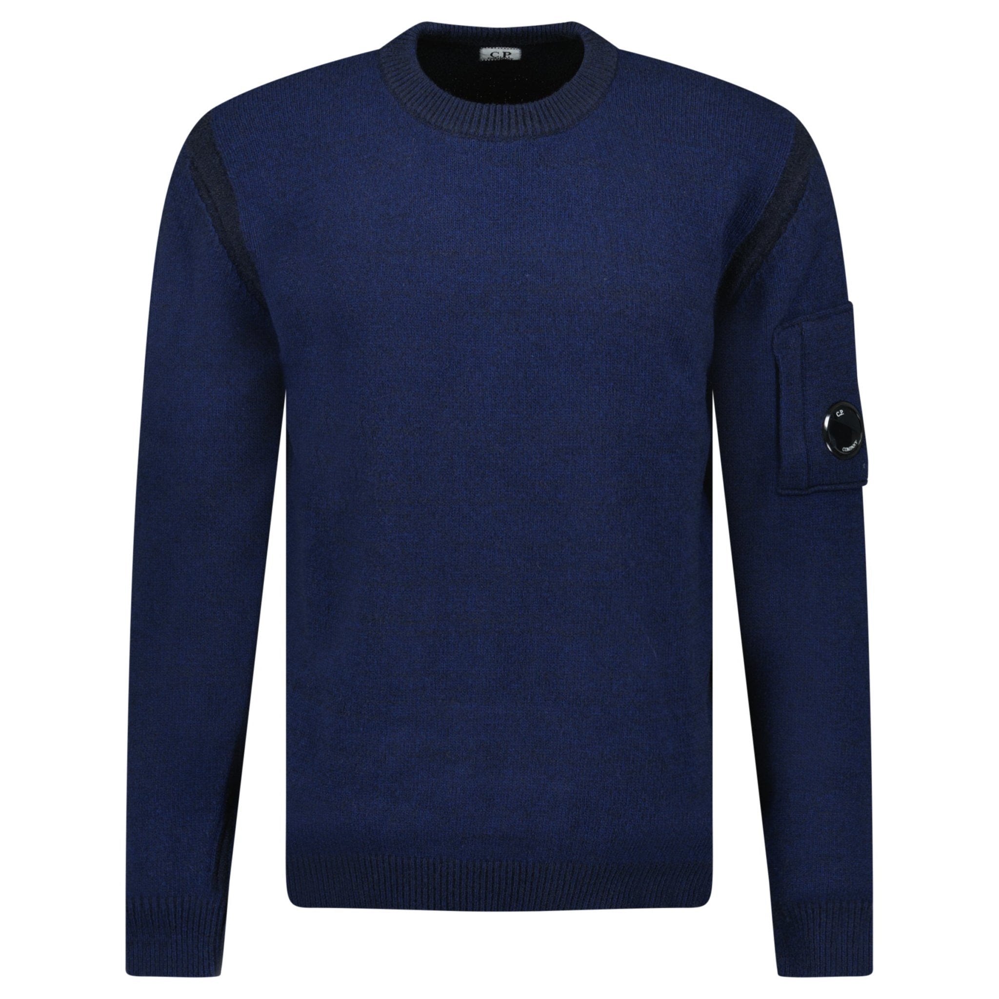 Color variation of Fleece Knit Crewneck Vanisé Lens Knit Jumper Estate Blue