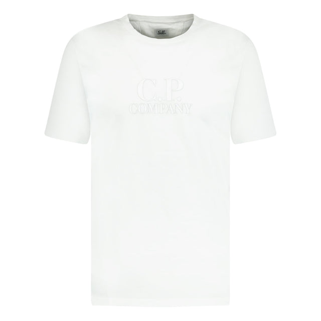 CP Company Large Logo T - Shirt White - Boinclo ltd - Outlet Sale Under Retail