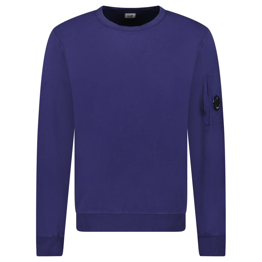 CP Company Lens Light Fleece Sweatshirt Medval Blue - Boinclo - Outlet Sale Under Retail