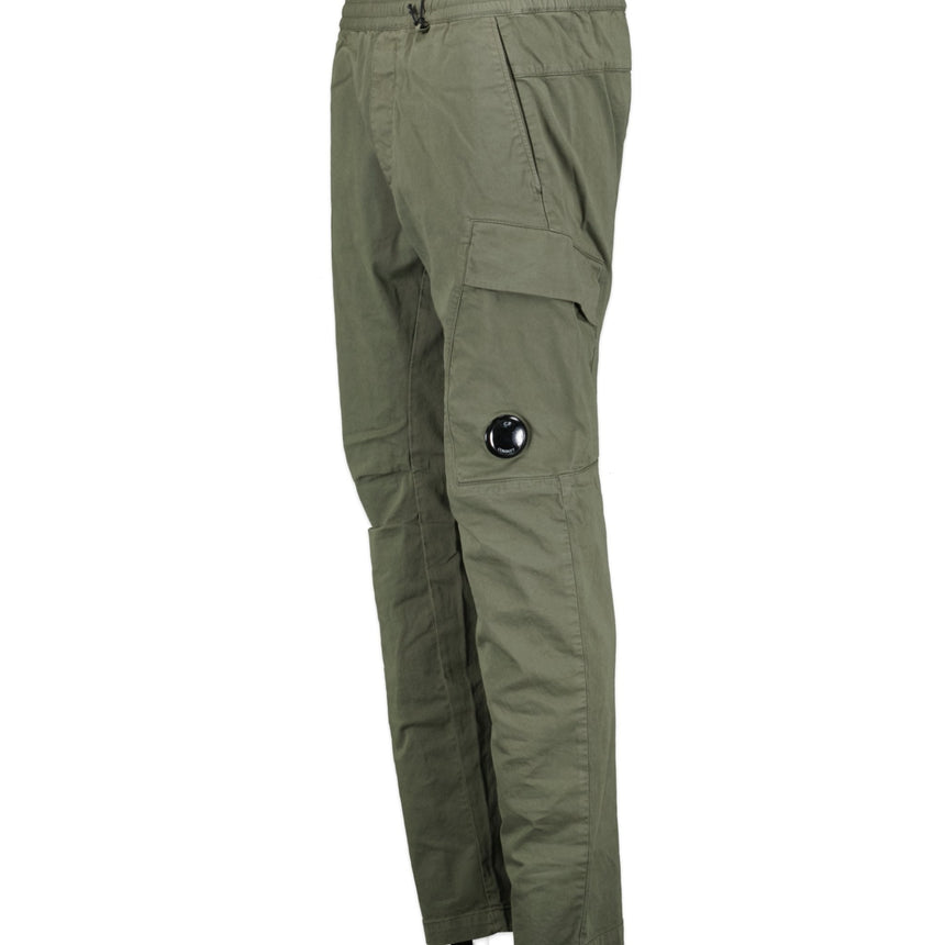 CP Company Lens Stretch Sateen Cargo Pants Green - Boinclo - Outlet Sale Under Retail