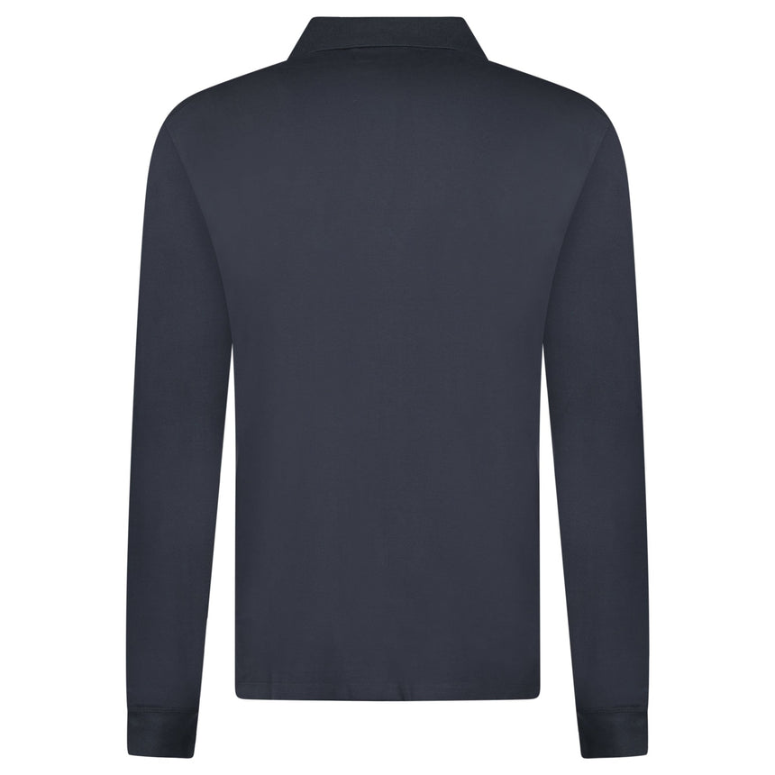 CP Company Long Sleeve Piquet Polo T-Shirt Black Sand - Boinclo - Outlet Sale Under Retail