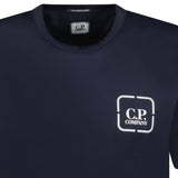 CP Company Metropolis Stamp Print Mercerised T-Shirt Navy - Boinclo - Outlet Sale Under Retail