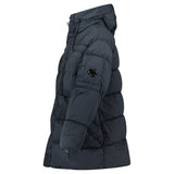 CP Company Nycra - R Hooded Long Down Jacket Black Sand - Boinclo - Outlet Sale Under Retail