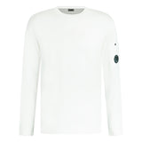 CP Company Sea Island Knitted Lens Sweatshirt White - Boinclo ltd - Outlet Sale Under Retail