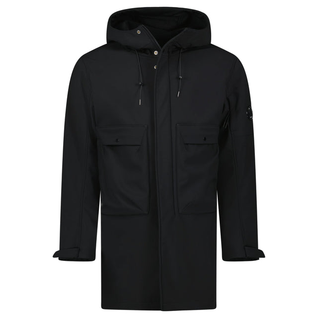 CP Company Shell - R Hooded Lens Parka Jacket Black - Boinclo - Outlet Sale Under Retail