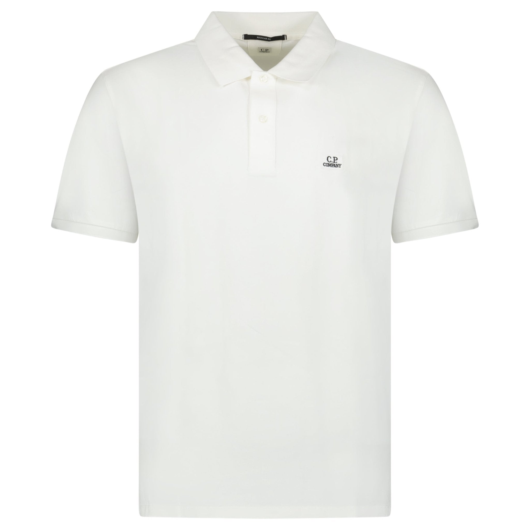 Color variation of Short Sleeve Stitch Logo Polo-Shirt White