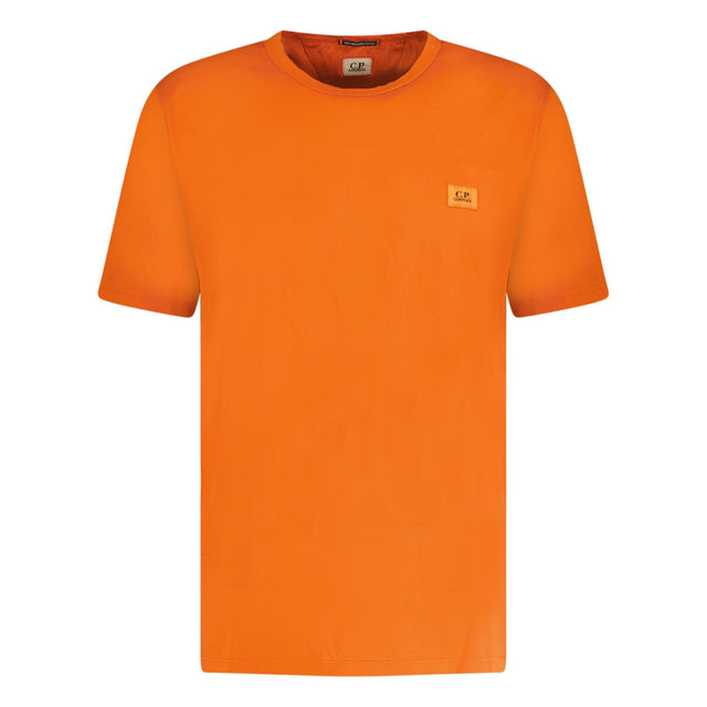 CP Company Small Stitched Logo T - Shirt Orange - Boinclo ltd - Outlet Sale Under Retail