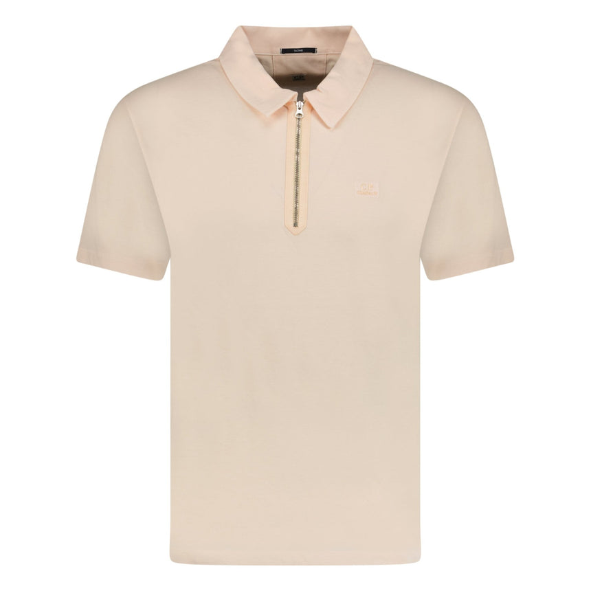 CP Company Tacting Piquet Zip Polo - Shirt Pink - Boinclo ltd - Outlet Sale Under Retail