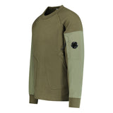 CP Company Zip Pocket Arm Lens Sweatshirt Khaki - Boinclo ltd - Outlet Sale Under Retail